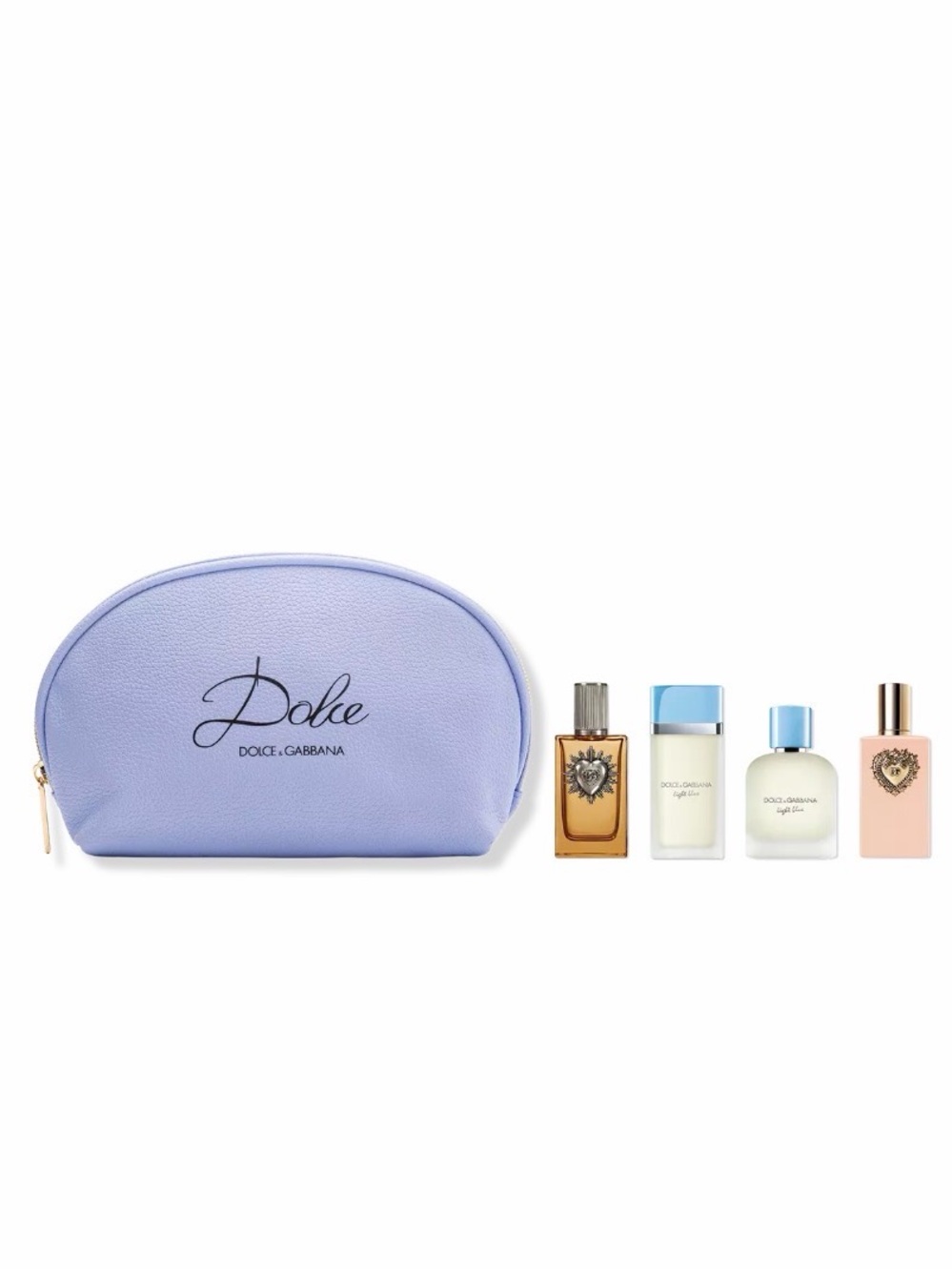 Dolce & Gabbana Lilac Cosmetic Bag with Mini Fragrances